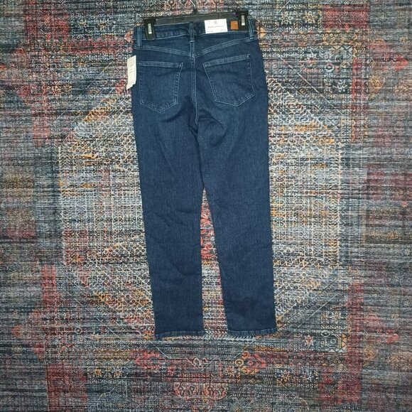 Lauren Ralph Lauren LRL womens dark Regal slim straight hi stretch 2 NWT - Picture 2 of 10